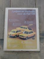 Kader met oude reclame fiat 128, Collections, Marques & Objets publicitaires, Enlèvement ou Envoi