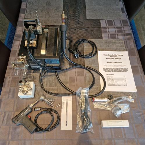 BK6000 BlackJack SolderWerks Repairing System met toebehoren, Doe-het-zelf en Bouw, Gereedschap | Lasapparaten, Zo goed als nieuw