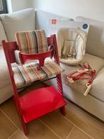 Stokke TrippTrapp met babyset, kussen en harnas, Kinderen en Baby's, Ophalen of Verzenden, Gebruikt, Meegroeistoel, Stoelverkleiner