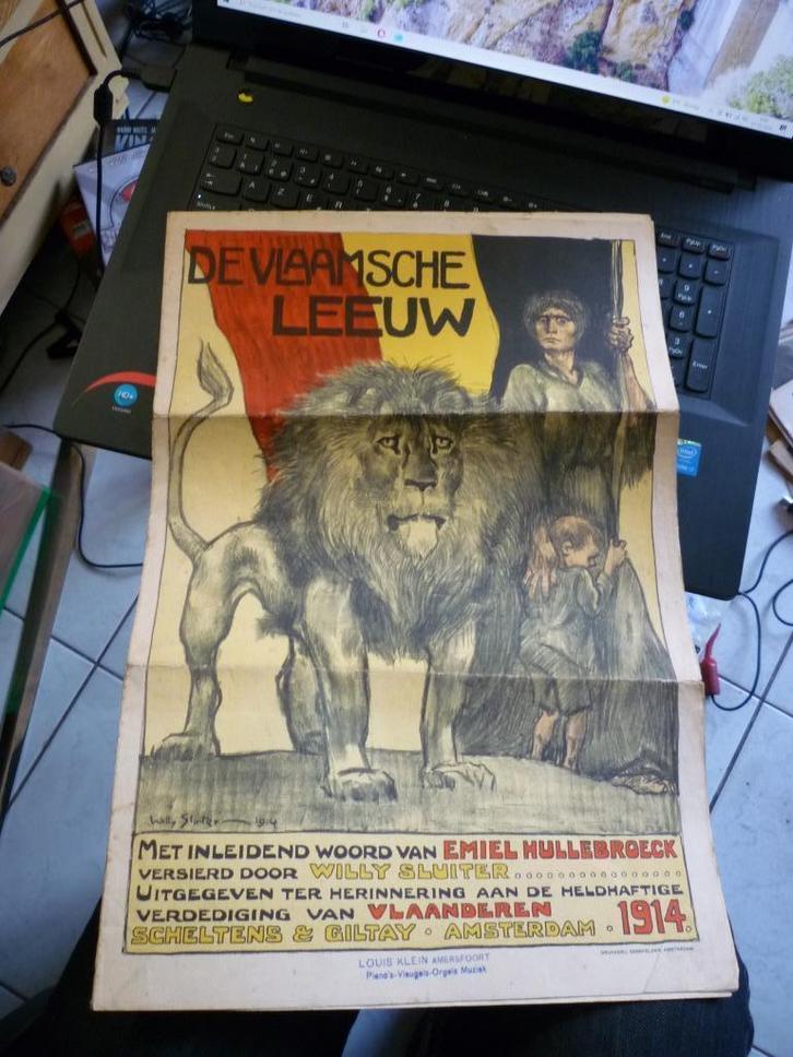 De Vlaamsche Leeuw, Antiek en Kunst, Curiosa en Brocante, Ophalen of Verzenden