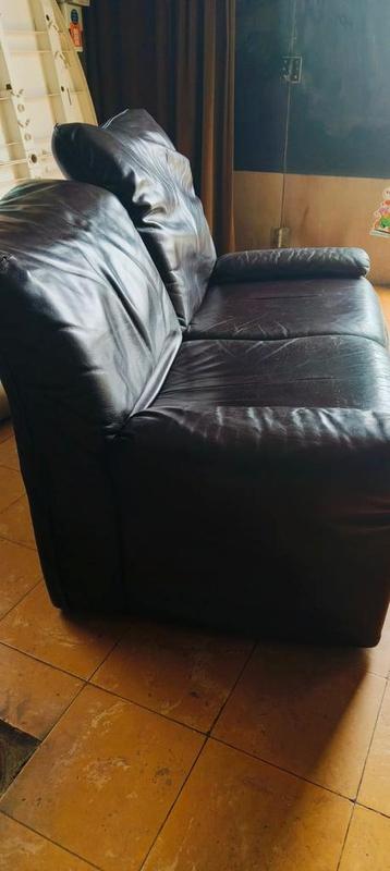 Cuir biplace, Banc droit, Enlèvement, Utilisé, Cuir