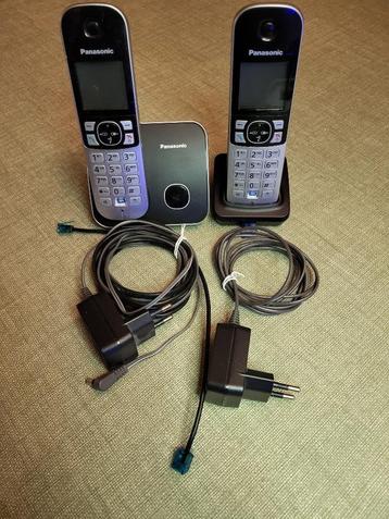 telefoons panasonic KX-TG6852 DUO, Telecommunicatie, Vaste telefoons | Handsets en Draadloos, Ophalen of Verzenden, Zo goed als nieuw