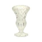 Vintage Vaas Boheems Kristal Diamant Patroon Medici 23cm, Gebruikt, Onbekend, Ophalen of Verzenden, Onbekend
