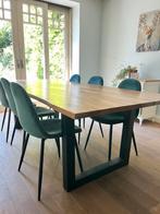 Boomstamtafel sheesham massief 240x110cm, Ophalen, Zo goed als nieuw