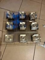 Vierkante plafond 9 led verlichting, Ophalen, Gebruikt, Glas