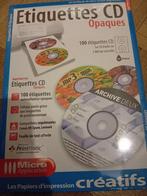 Étiquette cd neuf, Divers, Fournitures scolaires, Enlèvement ou Envoi