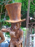 The Mad Hatter in gietijzer - Alice in Wonderland., Tuin en Terras, Tuinbeelden, Ophalen, Nieuw, Metaal, Mensenbeeld
