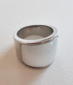 Brede stainless steel ring Twice as Nice, Ophalen of Verzenden, Zo goed als nieuw, Dame