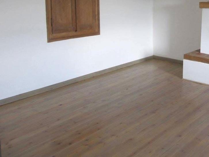 16 M2 gedemonteerde massief houten parketvloer, Doe-het-zelf en Bouw, Hout en Planken, Gebruikt, Plank, Vuren, 300 cm of meer