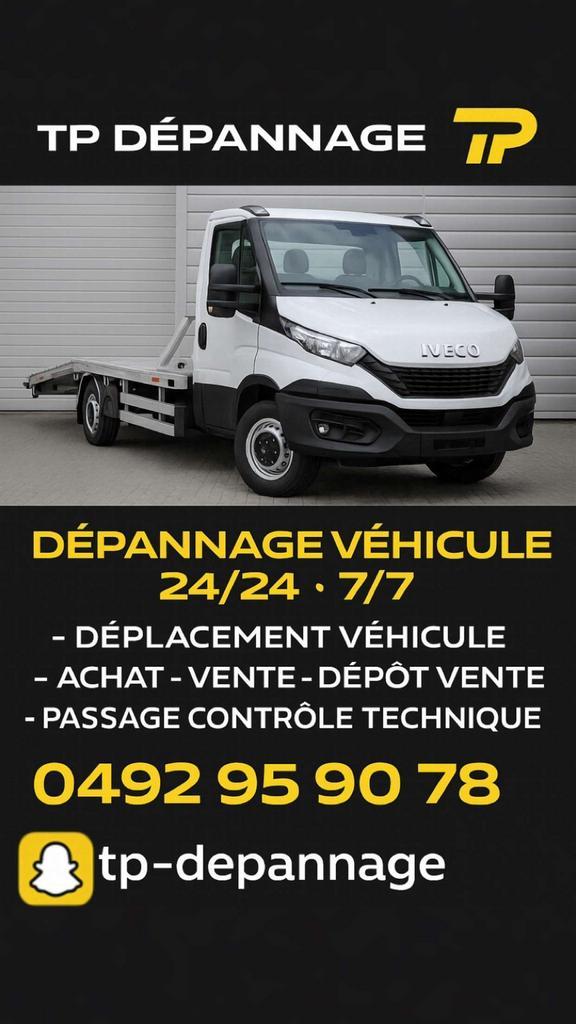 24/24 Depannage, achat/vente véhicule, controle technique,…, Diensten en Vakmensen, Auto en Motor | Monteurs en Garages, 24-uursservice