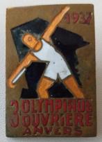 PINS OLYMPIADES ANVERS 1937, Comme neuf, Enlèvement ou Envoi