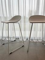 set van 2 witte barkrukken / barstoelen zithoogte 65 cm., Huis en Inrichting, Ophalen, Met voetsteun, 60 tot 90 cm, Nieuw