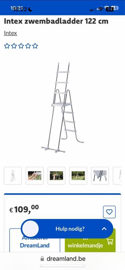 INTEX 1,70 m (1,30 m) met kinderslot, Tuin en Terras, Zwembad-toebehoren, Ophalen