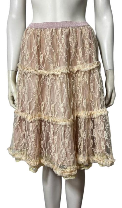 Chine rok - Maat 2 - Pre Loved, Kleding | Dames, Rokken, Zo goed als nieuw, Maat 36 (S), Overige kleuren, Knielengte, Verzenden