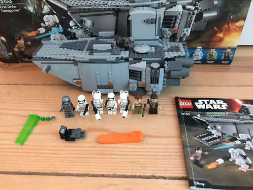 Lego Star Wars first order transporter 75103, Collections, Star Wars, Utilisé