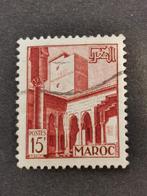 Marokko 1949/51 - patio van de Kasba van de Oudaias in Rabat, Ophalen of Verzenden, Marokko, Gestempeld