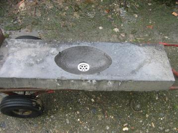 mooie oude gefrijnde arduinen pompbak,handenwasser, Enlèvement