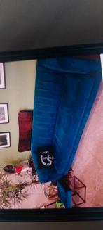 Velvet zit  met pof, Huis en Inrichting, Zetels | Zetels, Ophalen