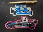 Lot fun stickers Formule 1 Ligier Gitanes team, Ophalen of Verzenden, Zo goed als nieuw, Auto of Motor