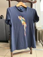 T shirt Springfield perroquet « S », Maat 46 (S) of kleiner, Blauw, Springfield, Zo goed als nieuw