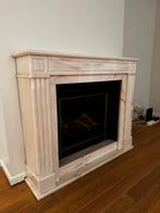 Sierlantel wit roze marmer, Ophalen, Zo goed als nieuw, Inzethaard, Gashaard