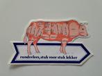 Vintage Sticker - Rundsvlees, stuk voor stuk lekker, Ophalen of Verzenden, Zo goed als nieuw, Overige typen