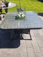 Tuinset, tuintafel, 4 tuinstoelen en tafelopenhaard, Ophalen, Wicker