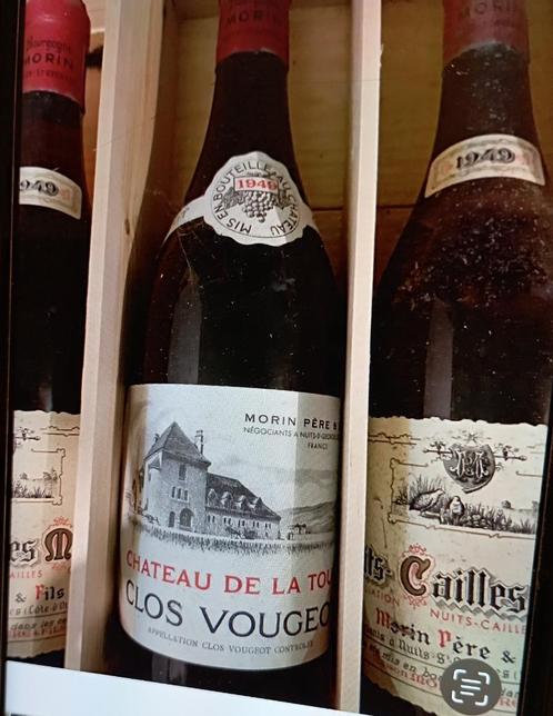 Vins Anciens bouteilles de 1949 ,sort de la cave de l'ancien, Collections, Vins, Utilisé, Vin rouge, France, Pleine, Enlèvement