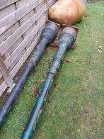 Très anciens lampadaires en fonte, deux pièces de 3,70 m de, Enlèvement