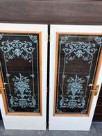 Prachtig binnendeuren met unieke glastekening, Ophalen, Zo goed als nieuw, Glas