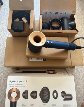 Sèche Cheveux Dyson Supersonic Bleu et Doré, Envoi, Neuf, Sèche-cheveux
