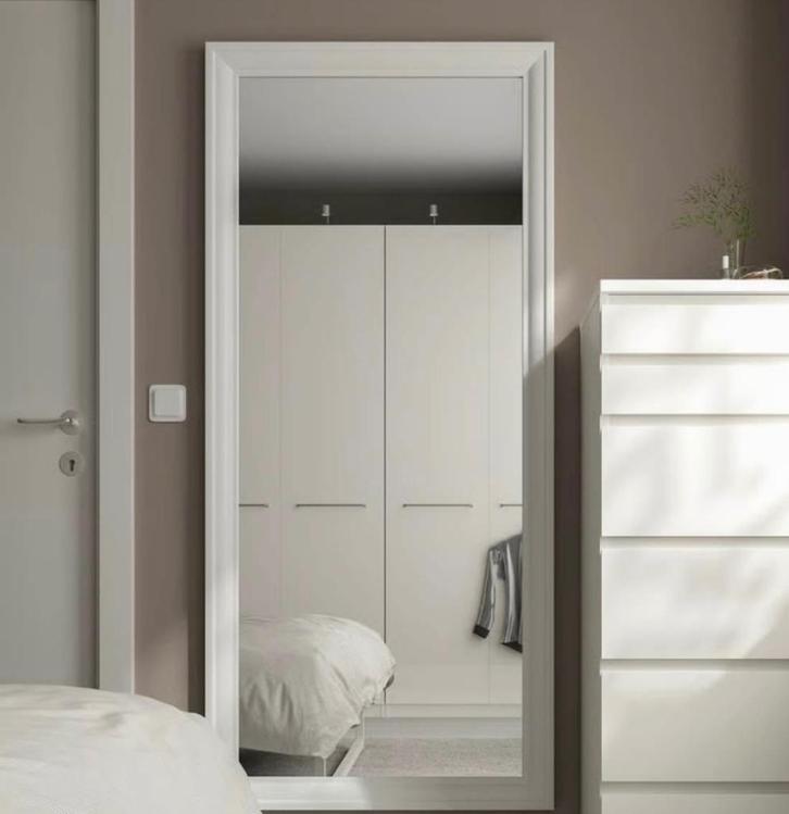 Miroir, Maison & Meubles, Accessoires pour la Maison | Miroirs, Comme neuf, 50 à 75 cm, 150 à 200 cm, Rectangulaire, Enlèvement ou Envoi