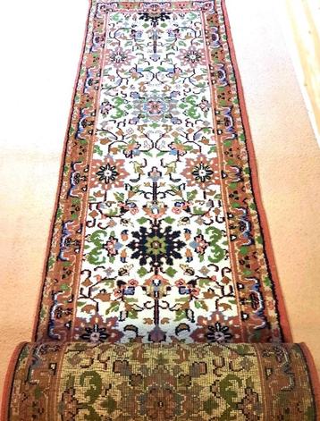 Mooi handgeknoopt oosterse Loper tapijt (Tabriz) 310x80 cm beschikbaar voor biedingen