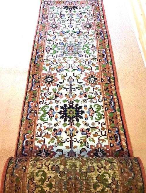 Mooi handgeknoopt oosterse Loper tapijt (Tabriz) 310x80 cm, Huis en Inrichting, Stoffering | Tapijten en Vloerkleden, Zo goed als nieuw