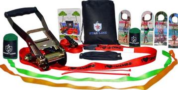 Nieuwe, kwalitatieve slackline set, ongebruikt in verpakking beschikbaar voor biedingen