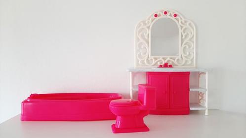 Badkamer voor huis model (Barbie)poppen, Verzamelen, Poppenhuizen en Toebehoren, Zo goed als nieuw, Ophalen