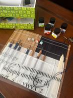 Kalligrafie pennen, ecoline, ...., Hobby en Vrije tijd, Overige typen, Zo goed als nieuw, Ophalen