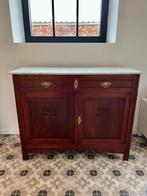 Vintage dressoir/kast met marmer blad (volledig opgeknapt), Huis en Inrichting, Ophalen, Gebruikt, 100 tot 150 cm, Vintage