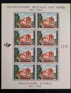 België: OBP 1239-BL33 ** Stad Ieper 1962., Postzegels en Munten, Ophalen of Verzenden, Zonder stempel, Frankeerzegel, Postfris