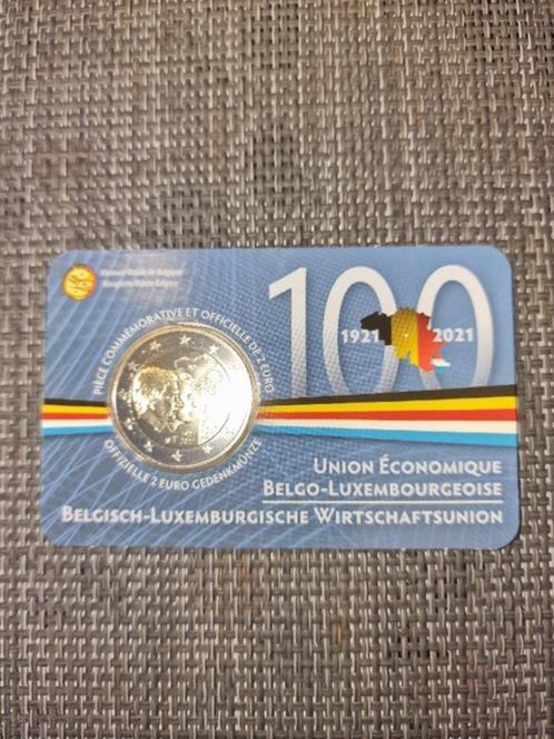 Pièce de 2 euros Belgique 2021 '100 ans BLEU' BU en coincard, Timbres & Monnaies, Monnaies | Europe | Monnaies euro, Monnaie en vrac