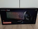 Gamingpakket Trust GXT 792 Quadrox NIEUW, ongeopend., Computers en Software, Toetsenborden, Ophalen, Trust, Bedraad, Nieuw