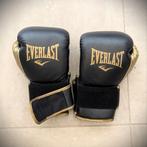 Boxing gloves EVERLAST Powerlock Black/Gold - 14 oz, Ophalen of Verzenden, Gebruikt, Bokshandschoenen