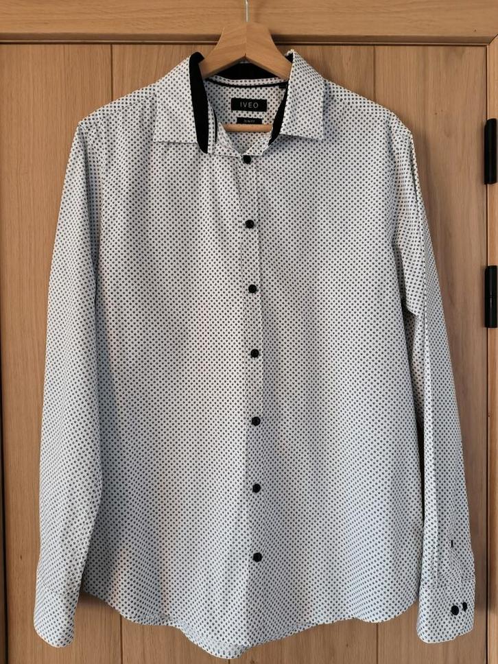 Hemd merk jbc, mt L 42, Kleding | Heren, Overhemden, Zo goed als nieuw, Halswijdte 41/42 (L), Overige kleuren, Ophalen of Verzenden