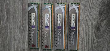 16gb ddr3 1600mhz kingston hyperx genesis 4x4gb beschikbaar voor biedingen