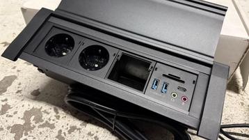 Icy Box 4-port desk socket & USB-HUB beschikbaar voor biedingen