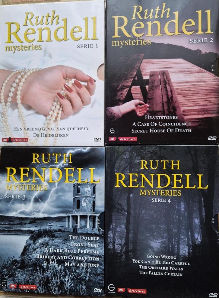 4 series DVD boxen " Ruth Rendell mysteries ", Cd's en Dvd's, Dvd's | Thrillers en Misdaad, Ophalen of Verzenden
