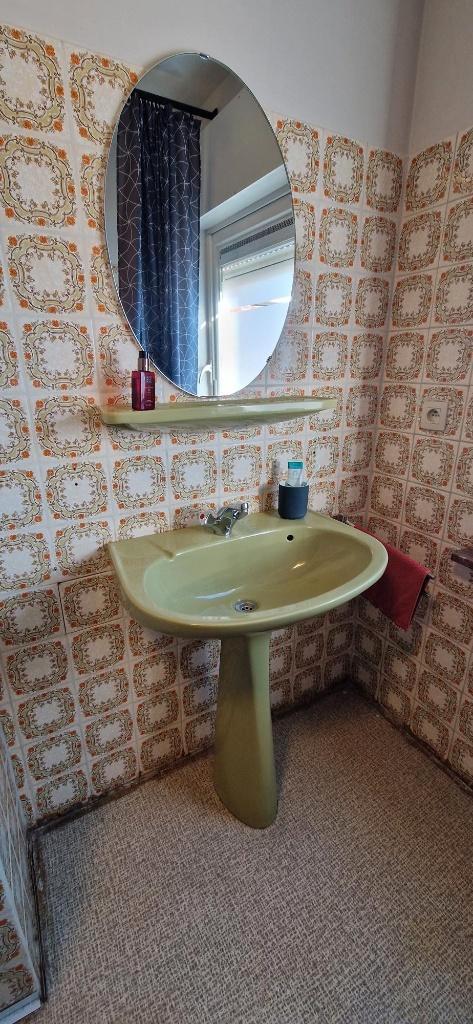 Advocado groen lavabo - Villeroy & Boch, Doe-het-zelf en Bouw, Sanitair, Gebruikt, Wastafel, Steen, Ophalen