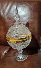 Kristallen pot met deksel, Antiek en Kunst, Ophalen of Verzenden