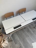 Schoolbank in goede staat, Kinderen en Baby's, Kinderkamer | Tafels en Stoelen, Ophalen, Gebruikt, Tafel(s) en Stoel(en)