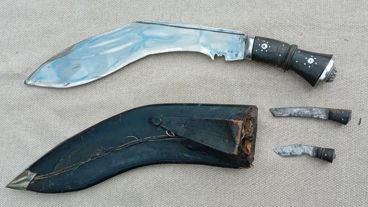 Complete Kukri dolk, Verzamelen, Militaria | Algemeen, Landmacht, Mes of Dolk, Ophalen of Verzenden
